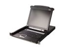ATEN CL5708MW 43cm wide LCD KVM Switch, USB-PS/2,VGA, 8 Port, IT-Layout