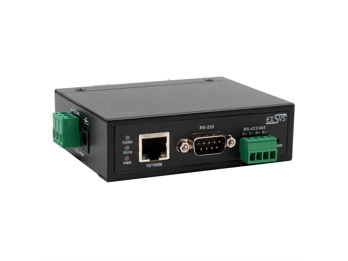 EX-61001 Ethernet zu 1 x Seriell RS-232/422/485
