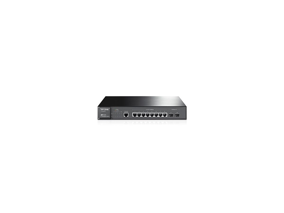 TP-LINK TL-SG3210 Managed L2 Gigabit Ethernet (10/100/1000) Power over Ethernet (PoE) Schwarz