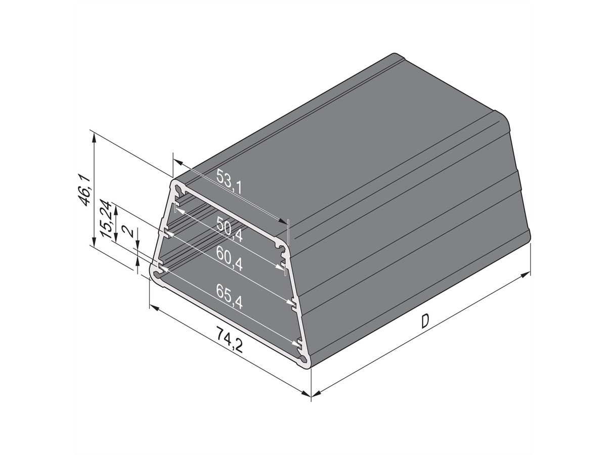 SCHROFF TUBUS TRAP.100T WANDB.B SW