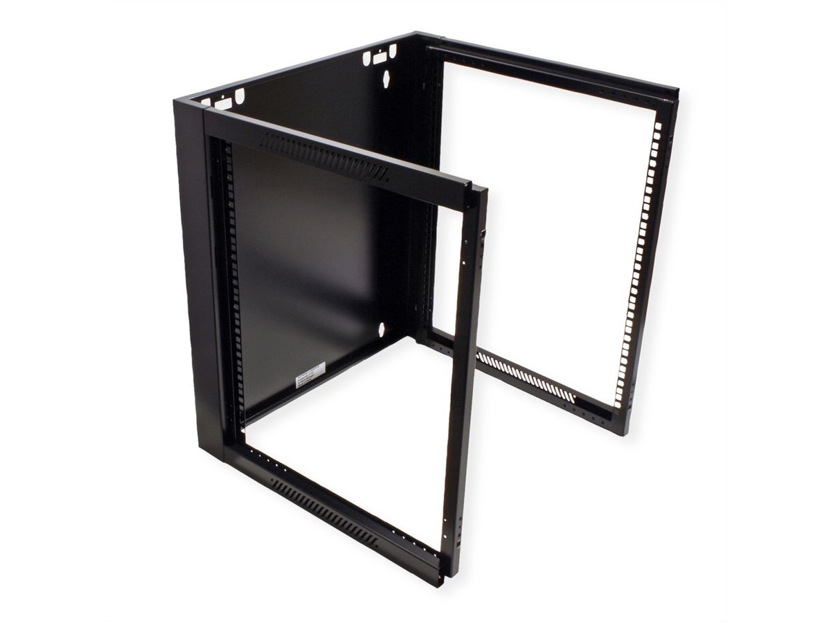 VALUE Wandgehäuse 12 HE (HxBxT) 634x570x600mm, Bausatz, schwarz