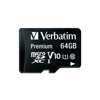 VERBATIM microSDHC Card 64GB Class 10 Retail