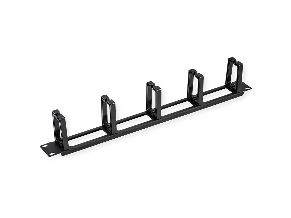 VALUE 19"-Frontplatte, 5 Kabelösen Typ C, Kabeldurchführung, schwarz