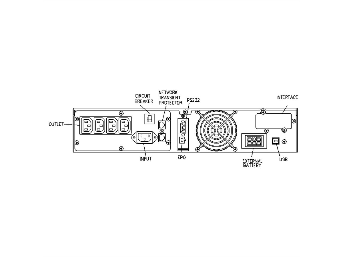 ROLINE ProSecure II 1000 RM2HE - Online USV, 19" Rackversion