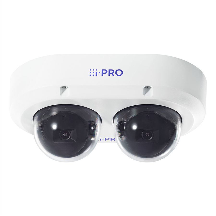 i-PRO 2x4K AI OUTDOOR VANDAL Multi-Sensor Kamera, weiß