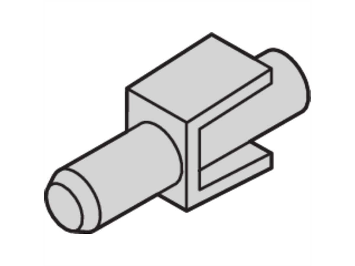 SCHROFF Fixierclip für Kunststoffgriff in Trapezform - NTS FIXIERCLIPS 100STK