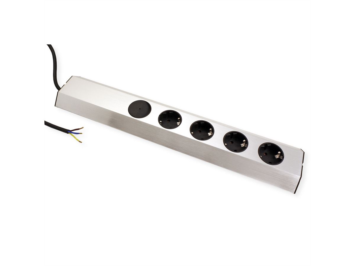 BACHMANN CASIA 4x Schutzkontakt, Schalter, Edelstahl - SECOMP 