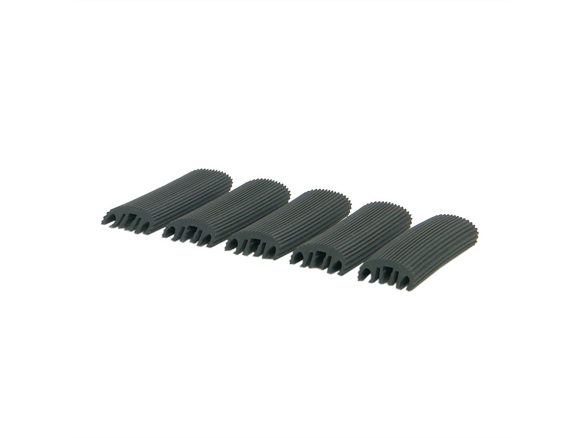 SCHROFF Gummiauflage für Doppel-Stahlkabelöse - GUMMI AUFLAGE SET(110MM)5STK