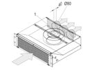 SCHROFF Luftaustritt Rückseite: Abdeckblech oben, ohne Perforation, St, 1 mm, Oberfläche AlZn