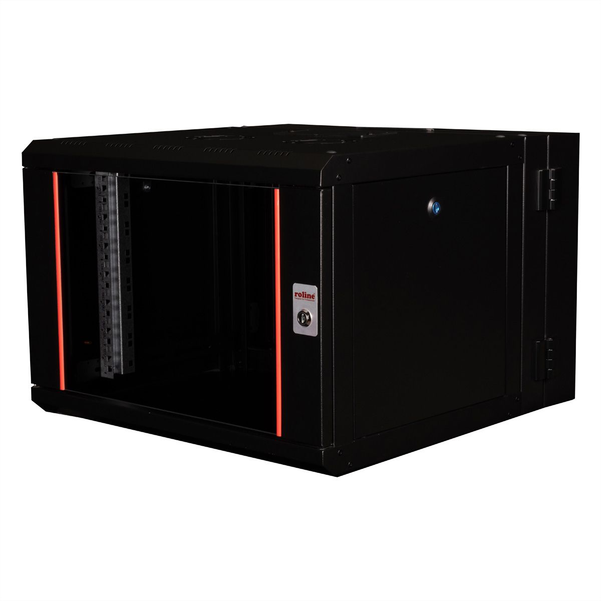 ROLINE 19-Zoll Wandgehäuse Pro 7 HE, 600x600 BxT zweiteilig schwenkbar schwarz
