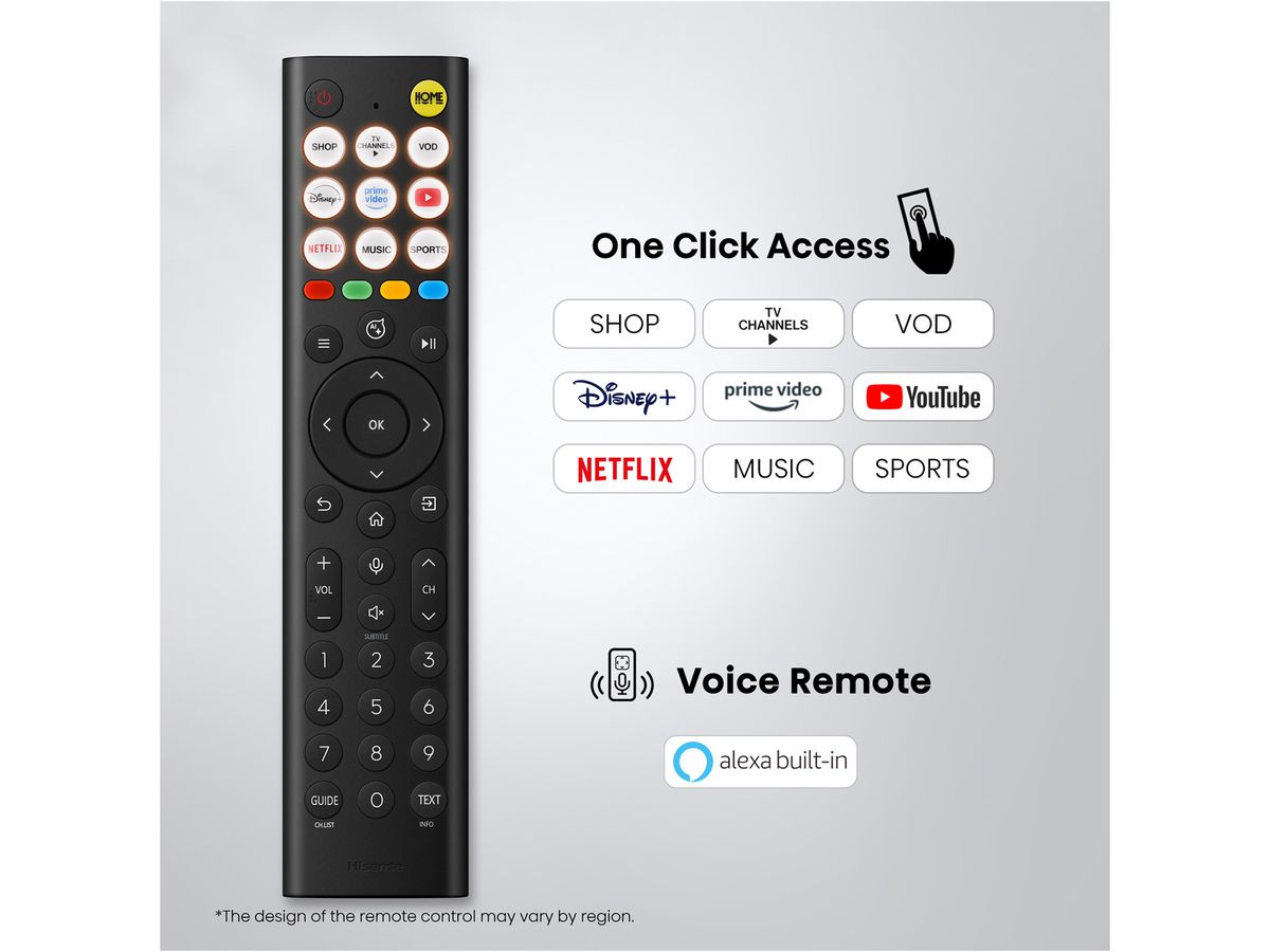 Hisense TV 43E7S 43", QLED 4K, 60Hz, 300 Nits
