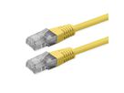 ROLINE Patchkabel Cat.6 (Class E), UTP, PoE, gelb, 1 m