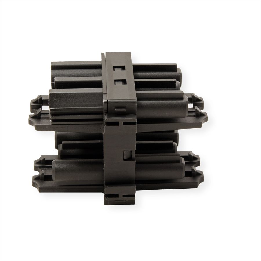 BACHMANN Verteilerblock WIELAND GST18 1xIn/3xOut mit Verriegelungslaschen, schwarz