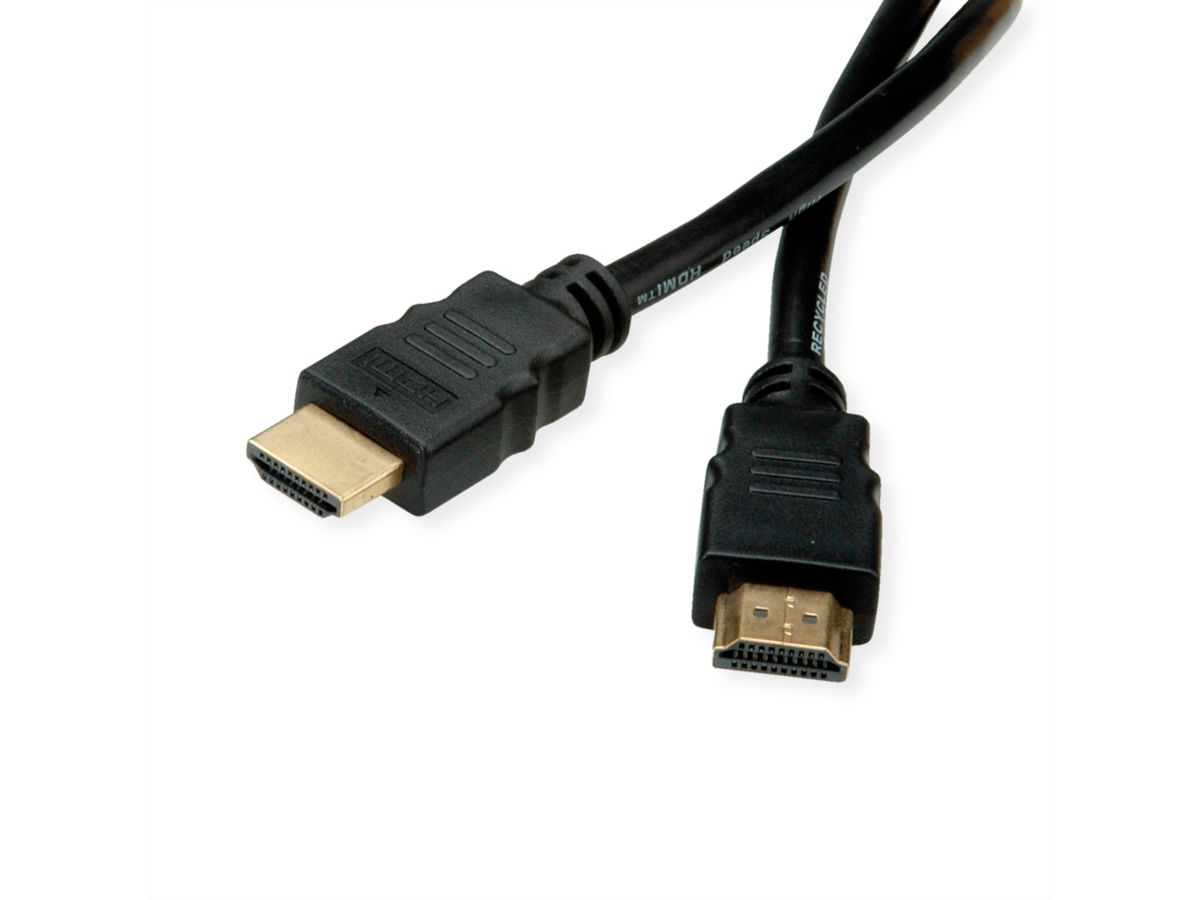 ROLINE RM 8K HDMI Ultra HD Kabel mit Ethernet, ST/ST, schwarz, 5 m