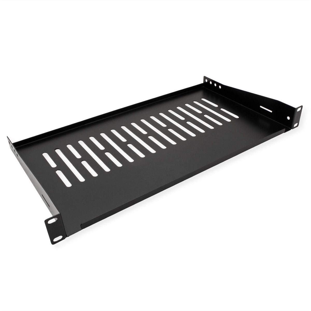 VALUE 19-Zoll-Geräteträger 1 HE, T: 250mm, max. 10 kg, U-Form, schwarz