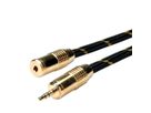 ROLINE GOLD 3,5mm Audio-Verlängerungskabel ST/BU, Retail Blister, 5 m