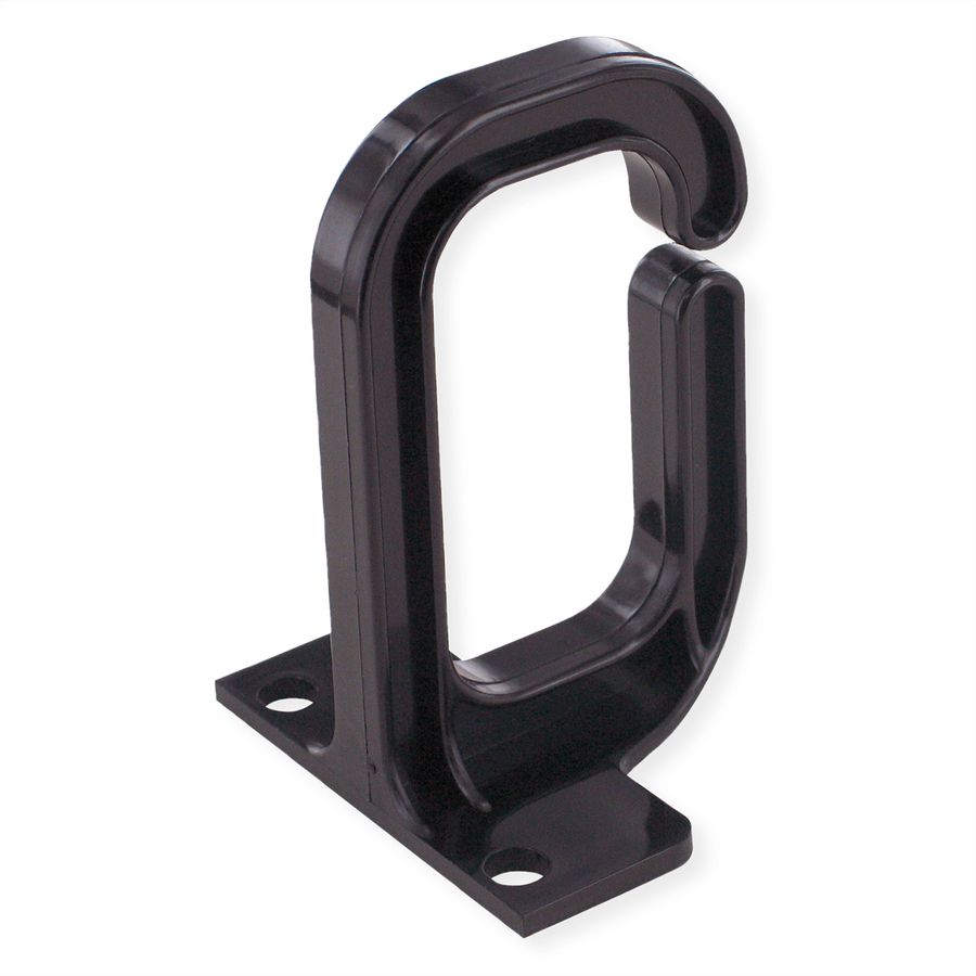 VALUE Kabelöse, 40×80 mm, Kunststoff, schwarz