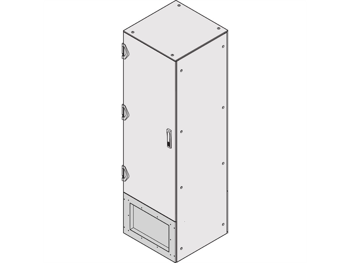 SCHROFF Anschlussplatte für Front- und Rückseite - AN.PLATTE EMC 400H600B VERT.