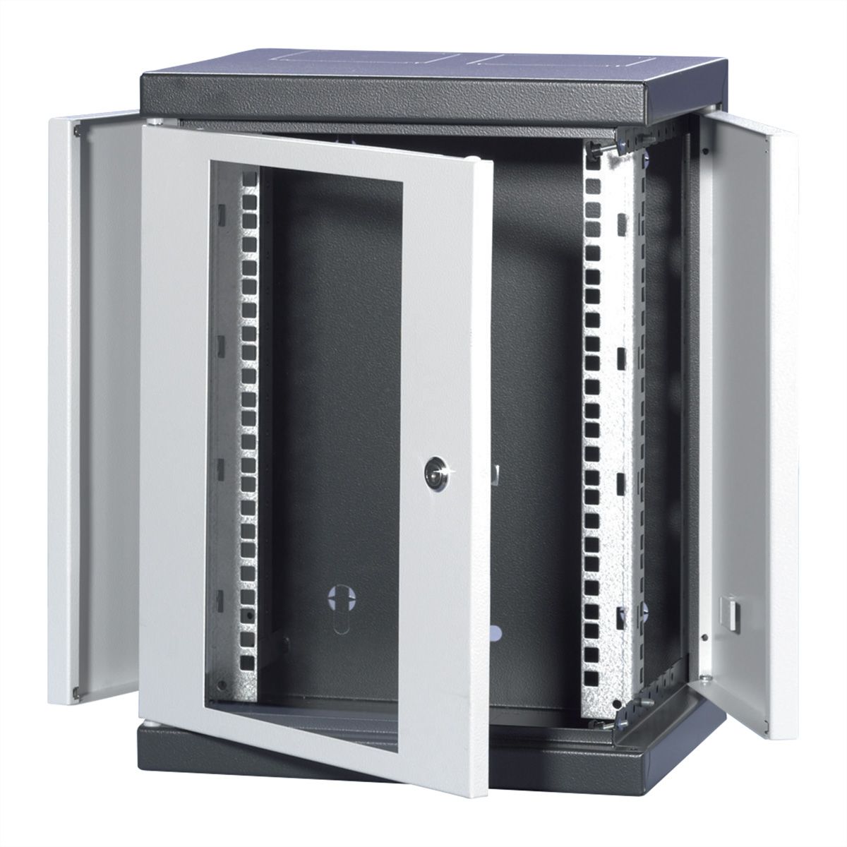 SCHROFF EPCASE 10"-Gehäuse 8 HE mit Glastür, (HxBxT) 462x345x280mm