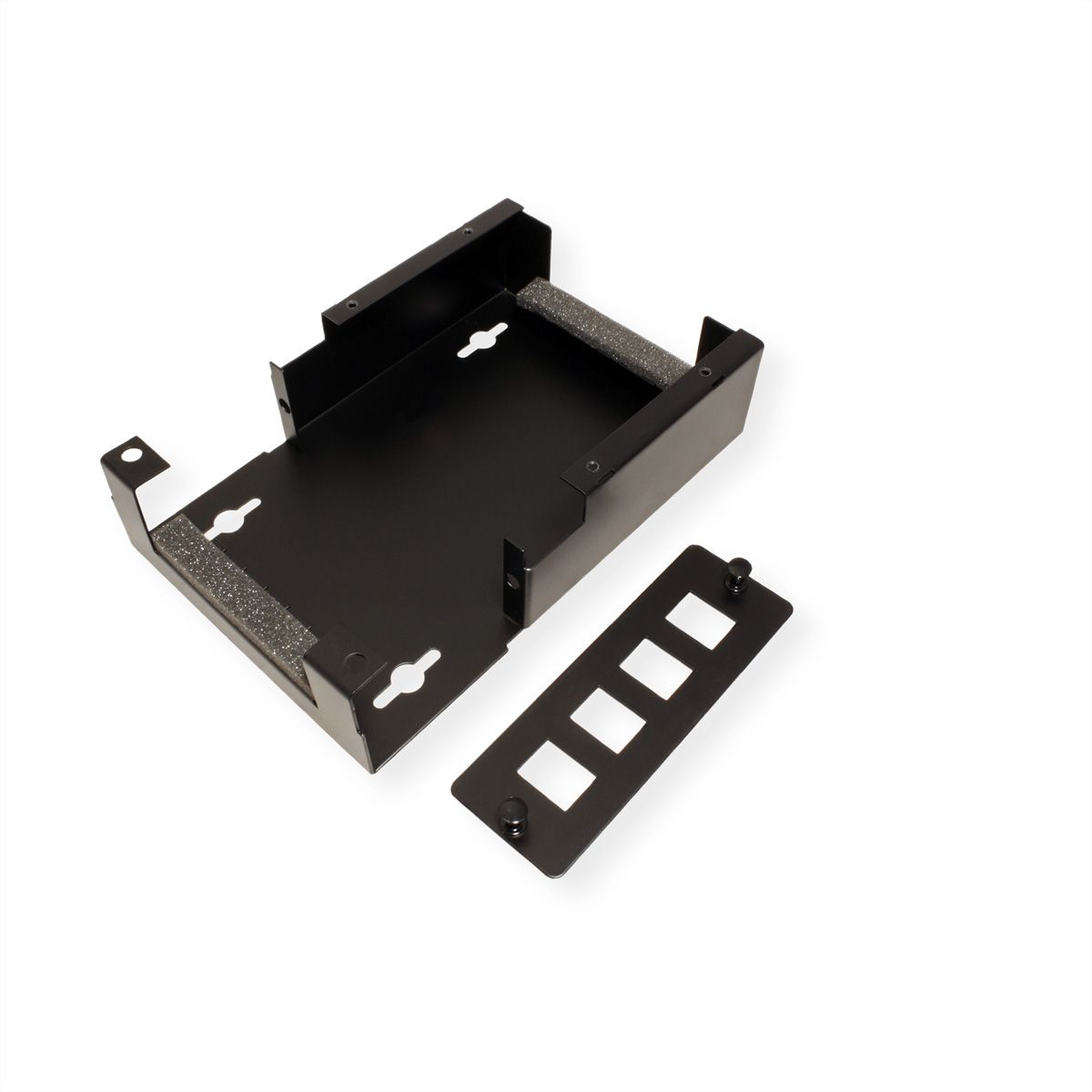 VALUE Wandgehäuse für 4x Keystones, schwarz