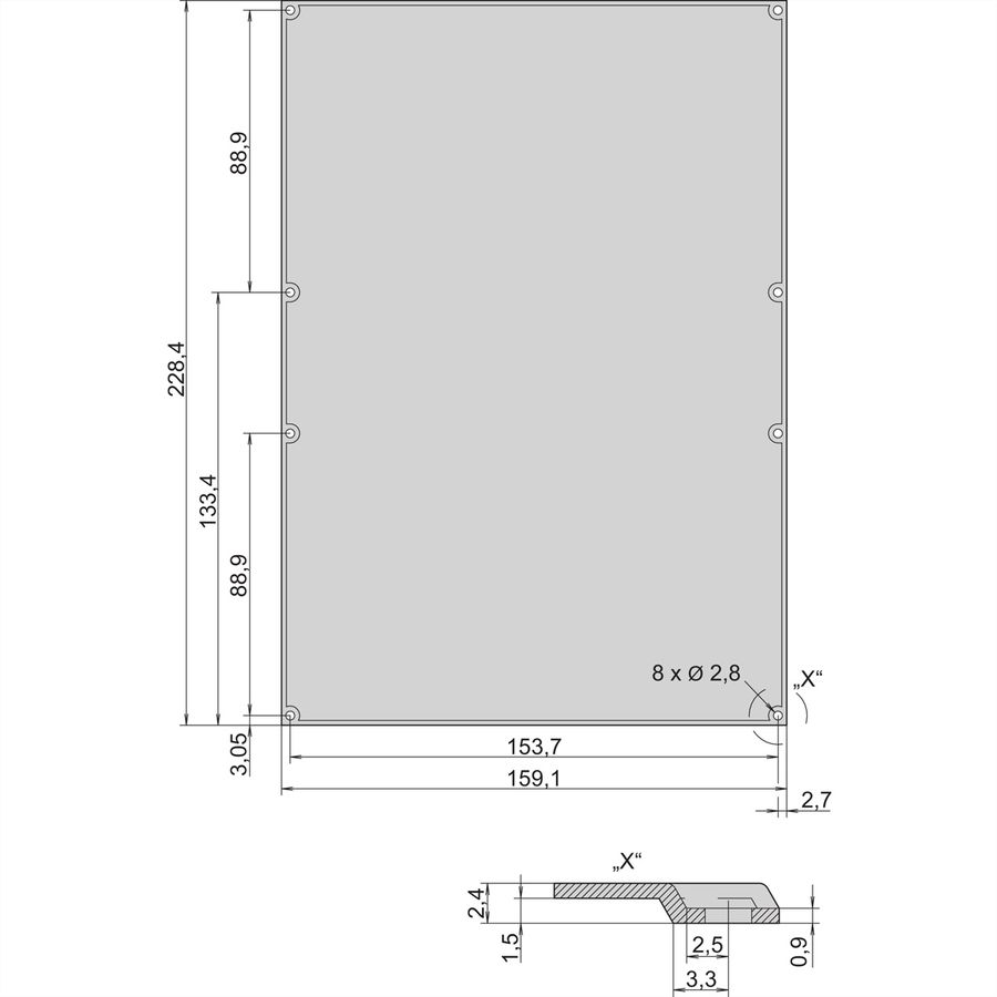 SCHROFF Leiterplattenabdeckung - LP-ABDECKUNG 6HE/160 SCHWARZ