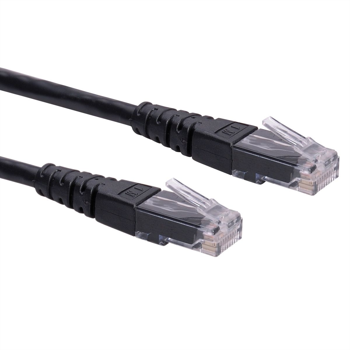 ROLINE Patchkabel Cat.6 (Class E) UTP, schwarz, 5 m