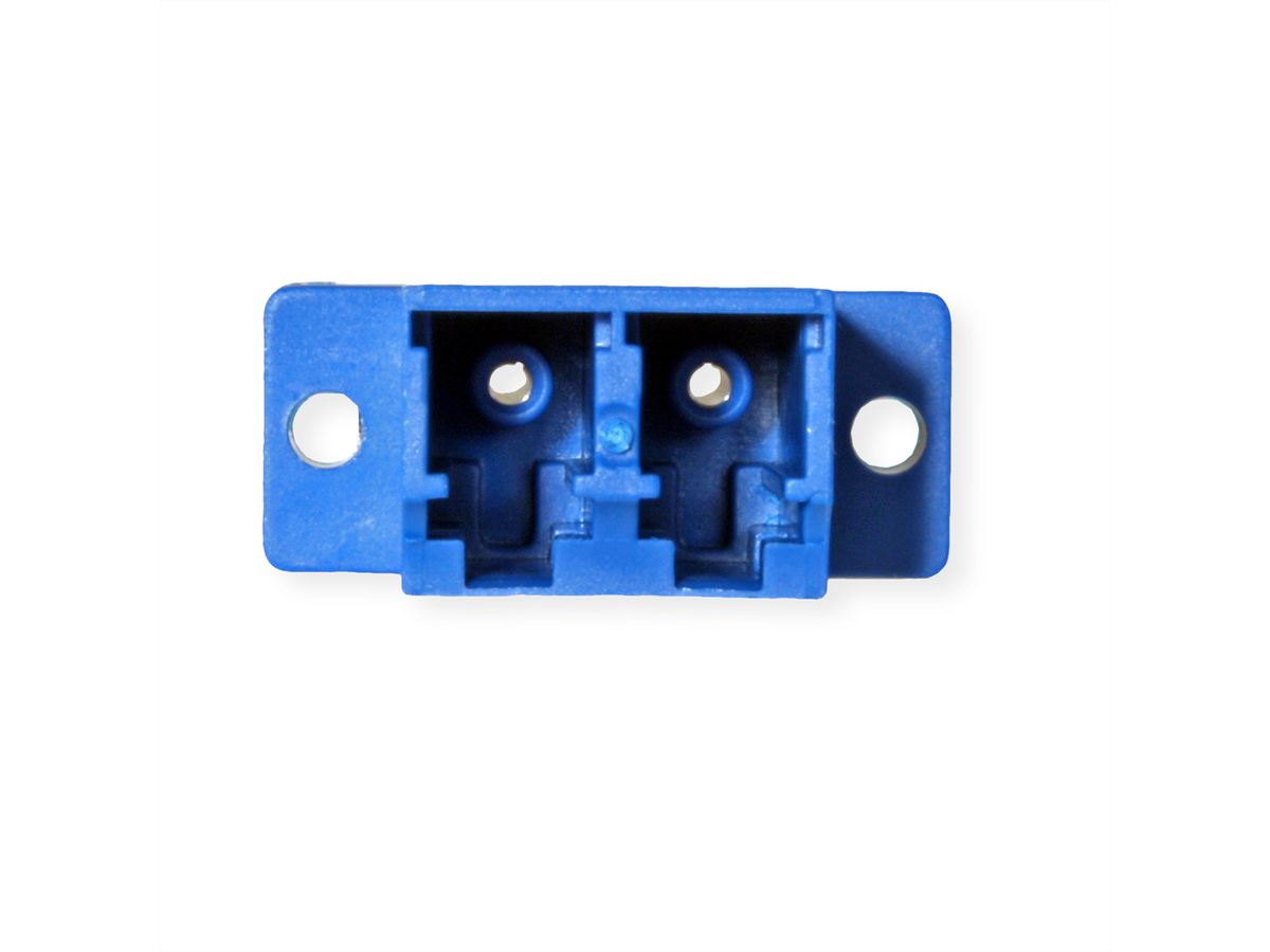 LWL-Kupplung Single-Mode, LC/LC duplex, blau