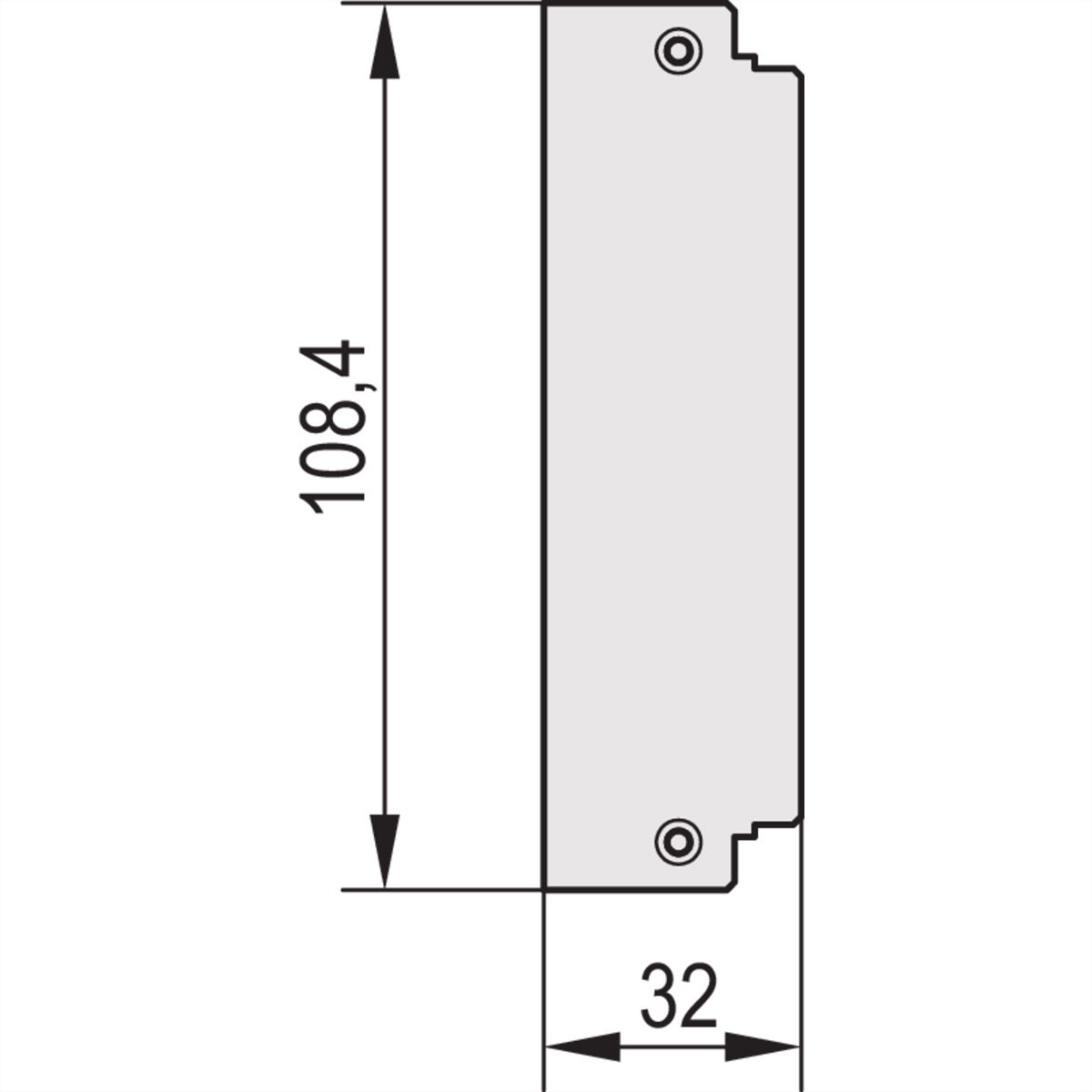 SCHROFF Rückwand - RUECKWAND HF-KASSETTE 7TE