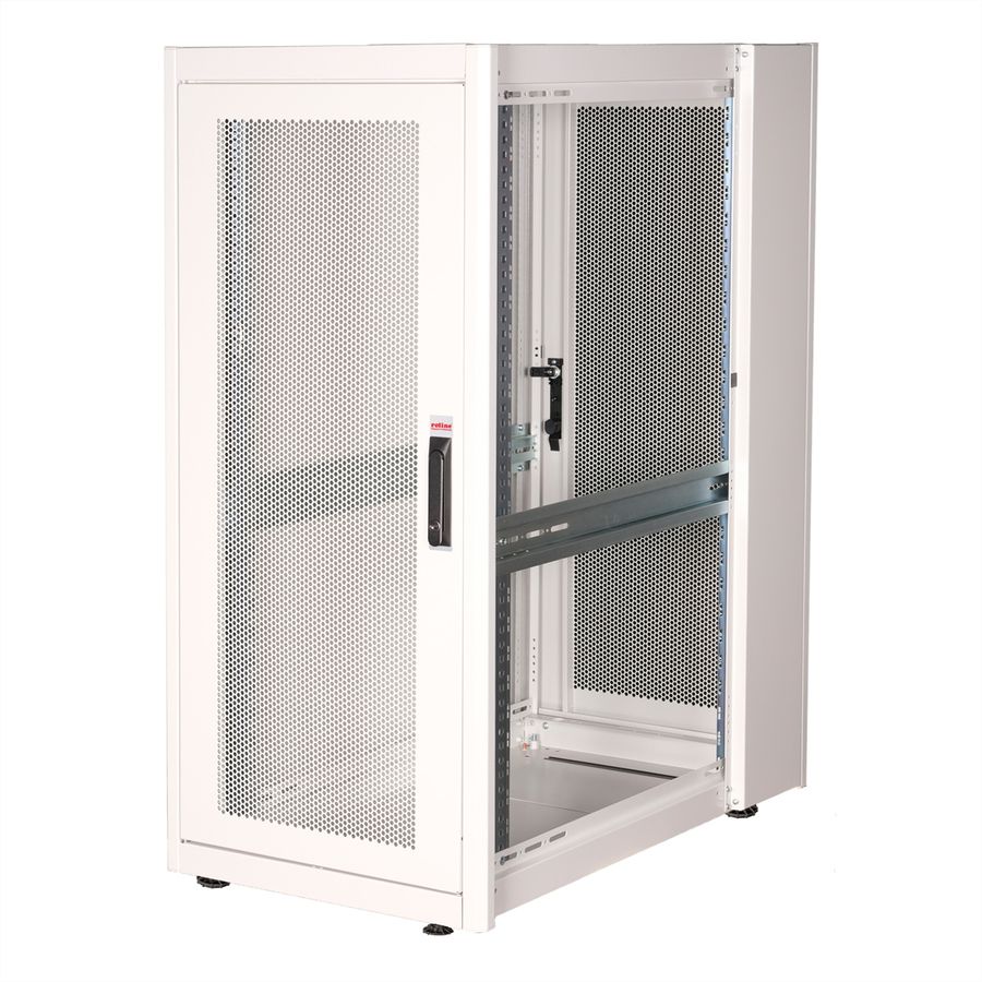ROLINE 19-Zoll Serverschrank Basic 26 HE, 600x1000 BxT perforiert grau