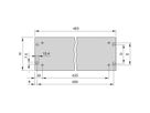 SCHROFF 19"-Frontplatte - 19"-FRONTPLATTE 2HE ELOX.