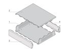 SCHROFF INTERSCALE M 133H 399B 221T P, Modulares Tischgehäuse