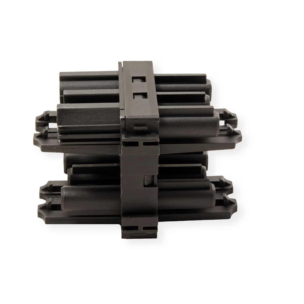 BACHMANN Verteilerblock WIELAND GST18 1xIn/3xOut mit Verriegelungslaschen, schwarz