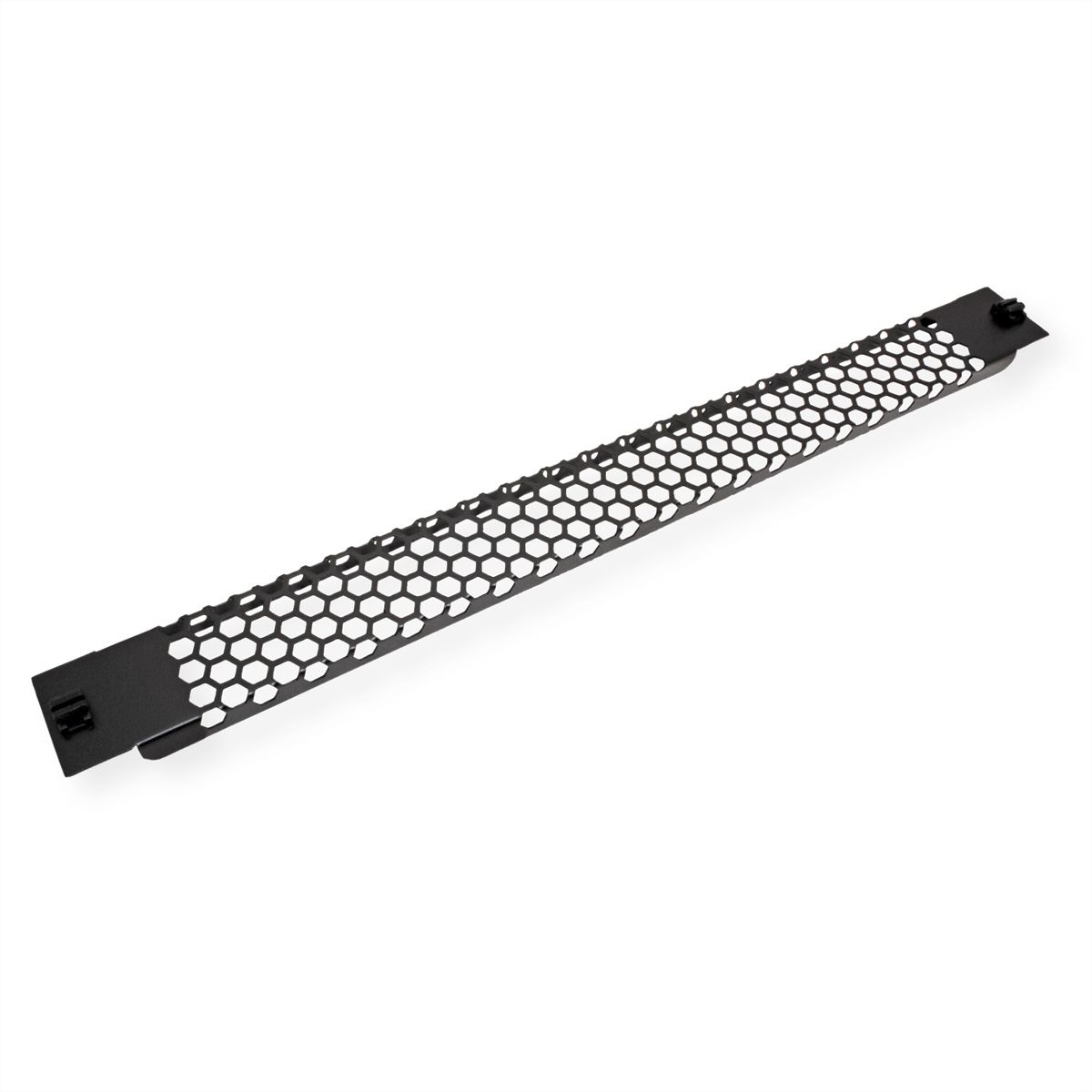 VALUE 19-Zoll-Belüftungsplatte Snap-in, 1 HE, schwarz