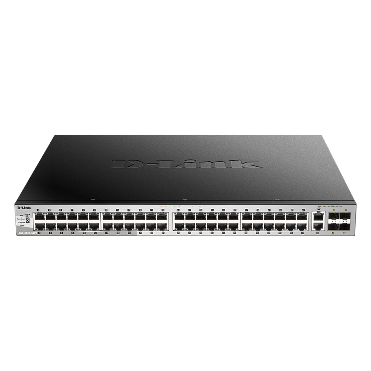 D-Link DGS-3130-54PS/E 54Port PoE Switch, Layer 3 PoE Gigabit Stack (SI