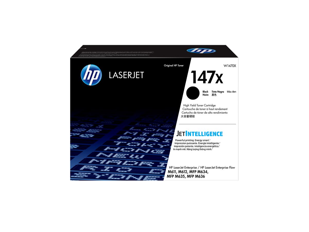 HP LaserJet 147X Schwarz Original Tonerkartusche mit hoher Reichweite