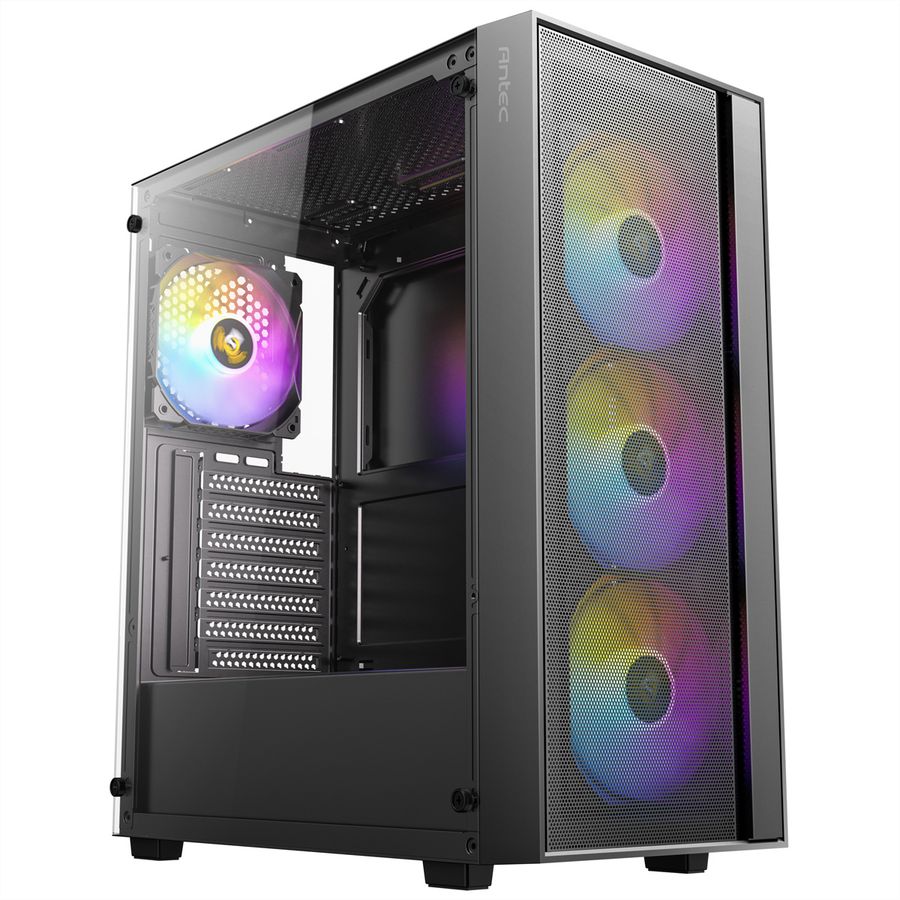 ANTEC AX65 ARGB PC Gehäuse Midi Tower Gaming ATX, schwarz