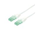 ROLINE RM Patchkabel Kat.6A UTP, weiß, 0,5 m