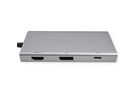 VALUE USB Typ C Dockingstation, HDMI+DP 4K60, 3x USB 3.2Gen1 (1x C + 2x A), 1x PD, 1x RJ45