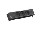 BACHMANN POWER FRAME 3xUTE kurz Kunststoffprofil schwarz