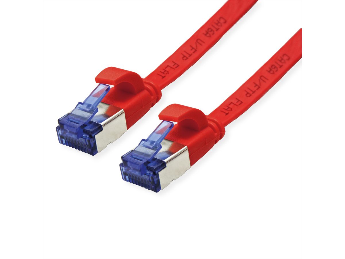 VALUE Patchkabel Kat.6A (Class EA) FTP, extra-flach, rot, 1,5 m