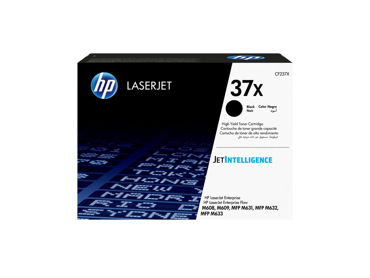 HP 37X Schwarz Original LaserJet Tonerkartusche mit hoher Reichweite