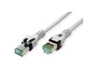 EasyLan DualBoot PushPull IP20 Patchkabel, Kat.6A (Class EA), S/FTP, grau, 7,5 m