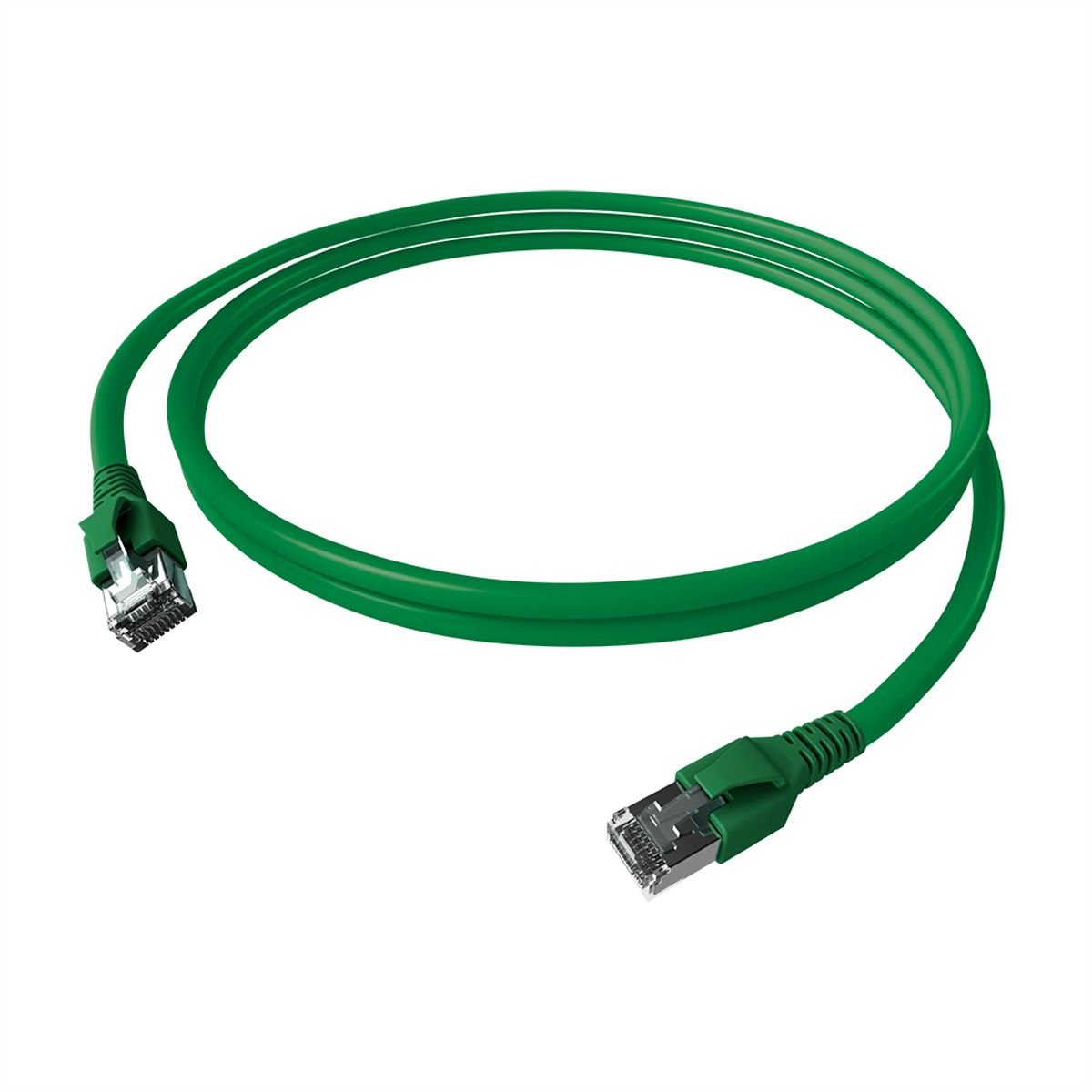 EasyLan FlexBoot Patchkabel Cat.6A, S/FTP, grün, 2 m