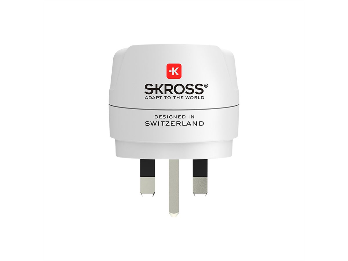 Skross Europe to UK Reiseadapter, für 2- und 3-polige Geräte