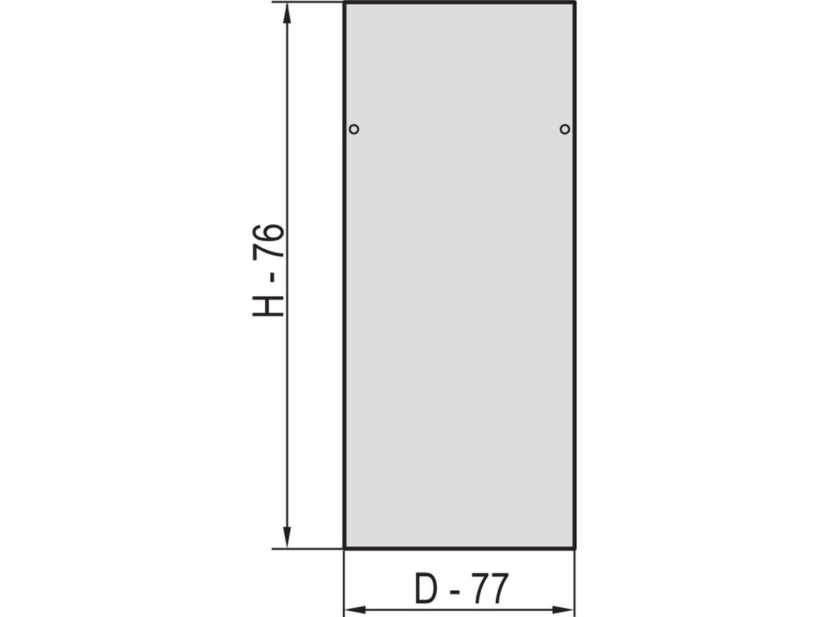 SCHROFF Seitenwand - SEITENWAENDE 34HE 800T 2STK