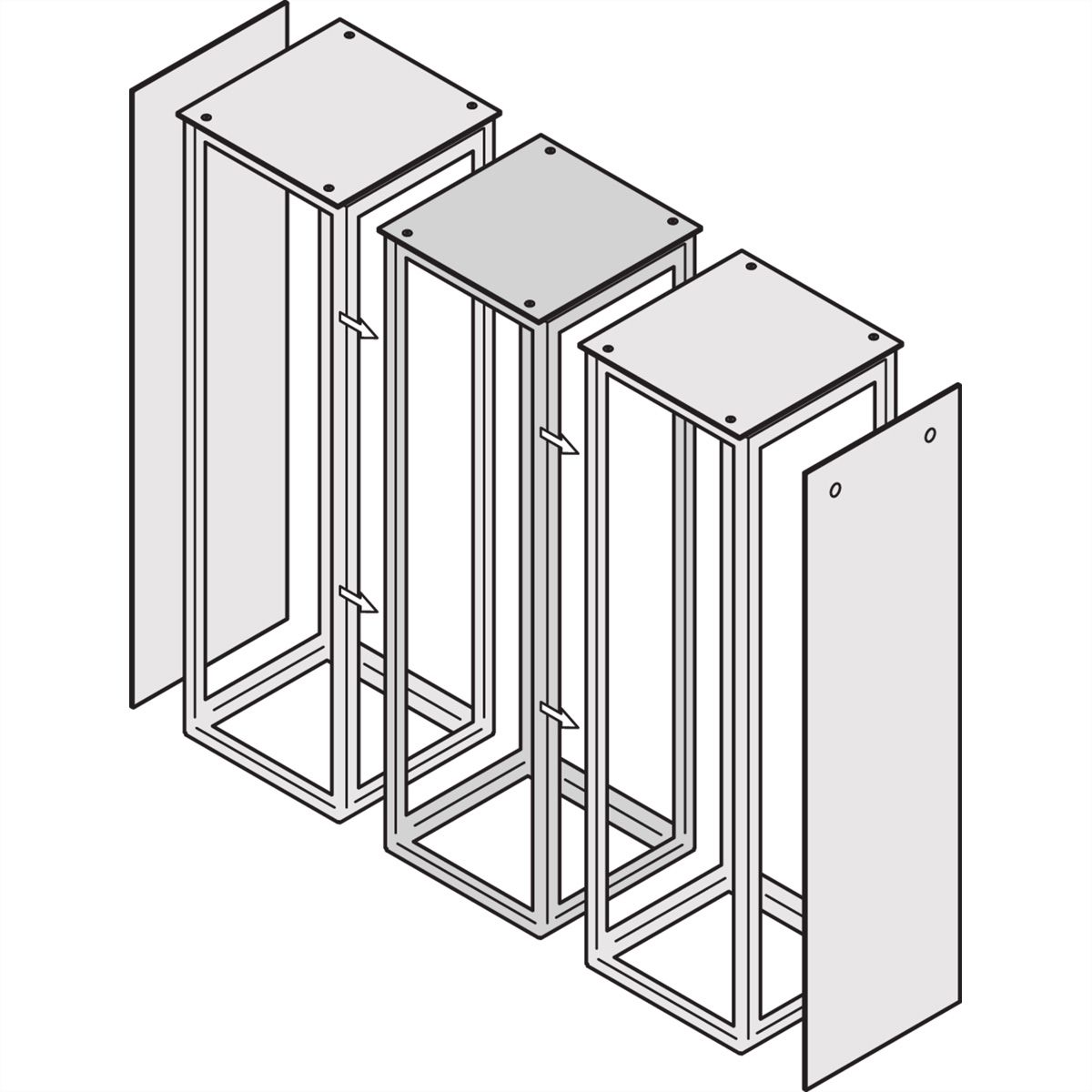 SCHROFF Anreihsatz IP 55 - ANREIHSATZ IP55 VSTAR