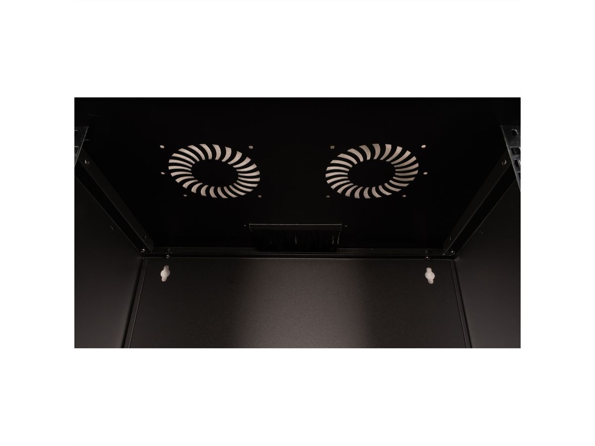 ROLINE 19-Zoll Wandgehäuse Basic 12 HE, 540x400 BxT Bausatz schwarz