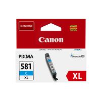 CLI-581C XL, Tintenpatrone cyan hohe Ergiebigkeit, ca. 519 Seiten, für CANON PIXMA TR7550, TR8550, TS6150, TS6151