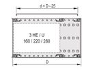 SCHROFF Abdeckblech, universal für spezielle Leiterkartentiefen - ABDECKBLECH EMC 84TE 175T 2ST