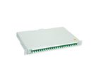 TELEGÄRTNER BASIS V LWL-Panel mit Kupplungen, 24x E2000, grün, OS2 APC